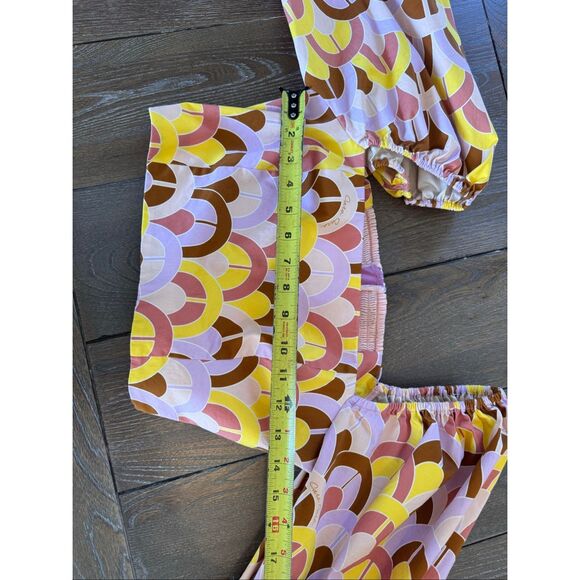 Cara Cara Pink Geometric Print Crop Top Size Small - Picture 8 of 10